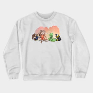 The Lion, Eagle, snake and badger Crewneck Sweatshirt